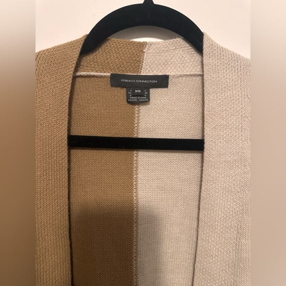 Long two tone beige cardigan from French Connection - Picture 2 of 3